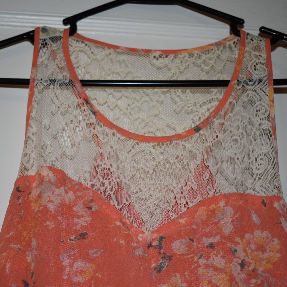 High low floral dress